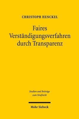 bokomslag Faires Verstndigungsverfahren durch Transparenz