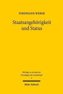bokomslag Staatsangehrigkeit und Status