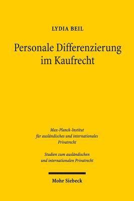 bokomslag Personale Differenzierung im Kaufrecht