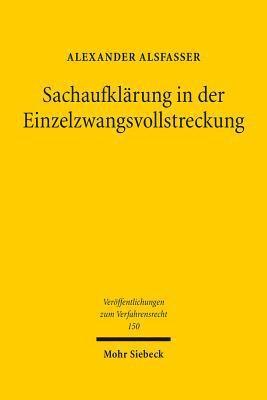 bokomslag Sachaufklrung in der Einzelzwangsvollstreckung