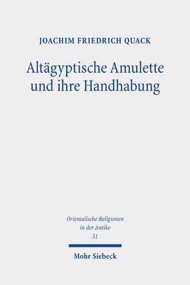 bokomslag Altgyptische Amulette und ihre Handhabung