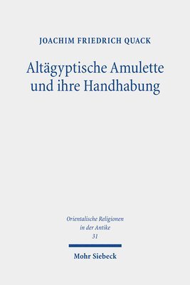 bokomslag Altgyptische Amulette und ihre Handhabung