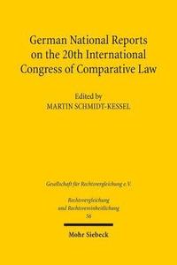 bokomslag German National Reports on the 20th International Congress of Comparative Law