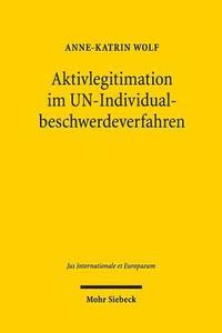 bokomslag Aktivlegitimation im UN-Individualbeschwerdeverfahren
