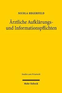 bokomslag rztliche Aufklrungs- und Informationspflichten