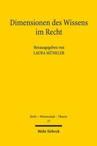 bokomslag Dimensionen des Wissens im Recht