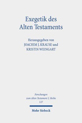 bokomslag Exegetik des Alten Testaments