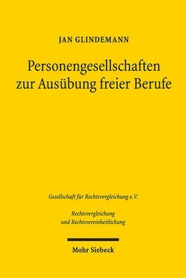 bokomslag Personengesellschaften zur Ausbung freier Berufe