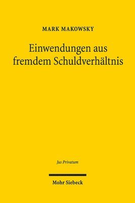 bokomslag Einwendungen aus fremdem Schuldverhltnis