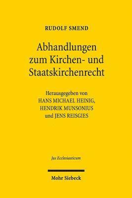 bokomslag Abhandlungen zum Kirchen- und Staatskirchenrecht