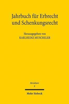 bokomslag Jahrbuch fr Erbrecht und Schenkungsrecht