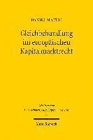 Gleichbehandlung im europäischen Kapitalmarktrecht