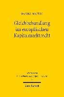 Gleichbehandlung im europischen Kapitalmarktrecht 1