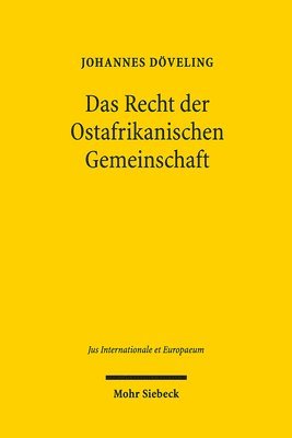 bokomslag Das Recht der Ostafrikanischen Gemeinschaft