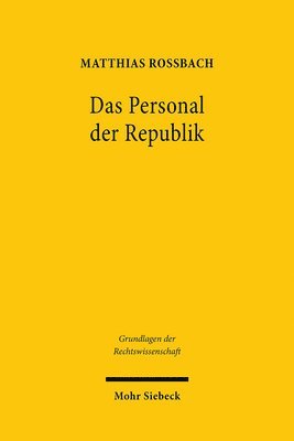 bokomslag Das Personal der Republik