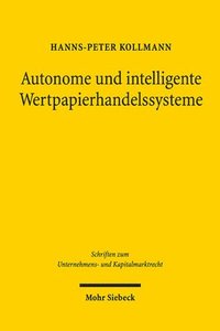 bokomslag Autonome und intelligente Wertpapierhandelssysteme