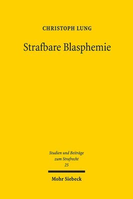 bokomslag Strafbare Blasphemie