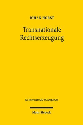 bokomslag Transnationale Rechtserzeugung