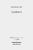 Günter Bader, Gunter Bader - Lesekunst, Inbunden