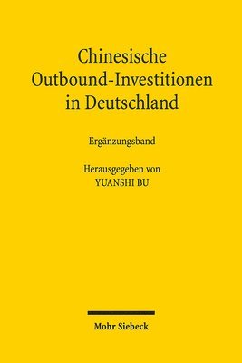 Yuanshi Bu - Chinesische Outbound-Investitionen in Deutschland, Häftad