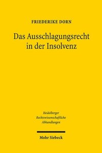 bokomslag Das Ausschlagungsrecht in der Insolvenz
