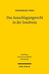 bokomslag Das Ausschlagungsrecht in der Insolvenz