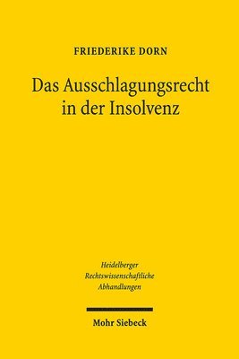 Das Ausschlagungsrecht in der Insolvenz