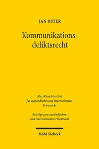 bokomslag Kommunikationsdeliktsrecht