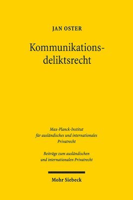 bokomslag Kommunikationsdeliktsrecht