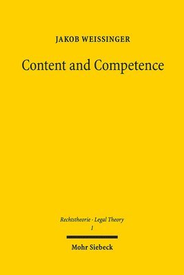 Jakob Weissinger - Content and Competence, Häftad