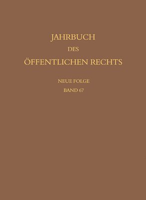 bokomslag Jahrbuch des ffentlichen Rechts der Gegenwart. Neue Folge