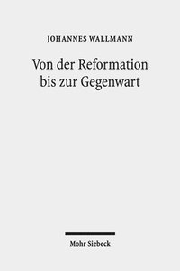 bokomslag Von der Reformation bis zur Gegenwart