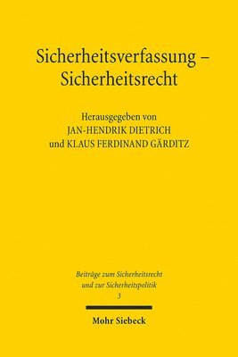 bokomslag Sicherheitsverfassung - Sicherheitsrecht