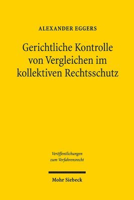 bokomslag Gerichtliche Kontrolle von Vergleichen im kollektiven Rechtsschutz