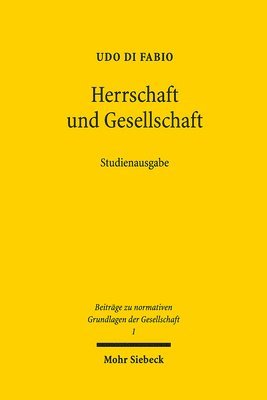 bokomslag Herrschaft und Gesellschaft