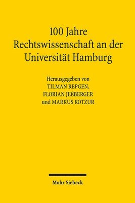 bokomslag 100 Jahre Rechtswissenschaft an der Universitt Hamburg