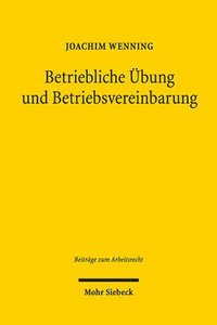 bokomslag Betriebliche bung und Betriebsvereinbarung