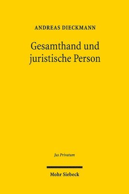 bokomslag Gesamthand und juristische Person