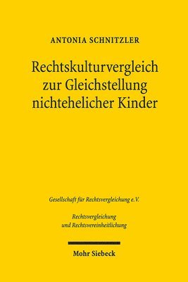 bokomslag Rechtskulturvergleich zur Gleichstellung nichtehelicher Kinder