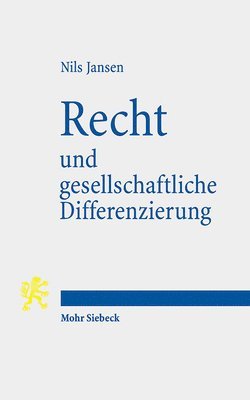 bokomslag Recht und gesellschaftliche Differenzierung