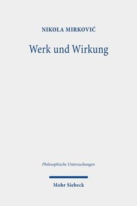 bokomslag Werk und Wirkung