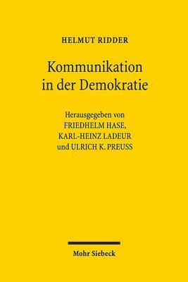 bokomslag Kommunikation in der Demokratie