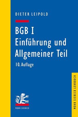 bokomslag BGB I: Einfuhrung und Allgemeiner Teil