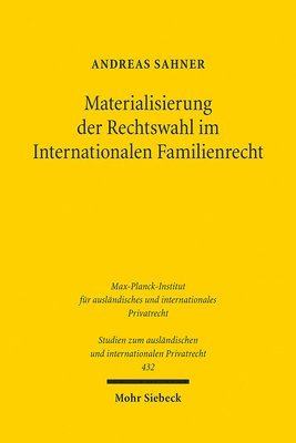 bokomslag Materialisierung der Rechtswahl im Internationalen Familienrecht