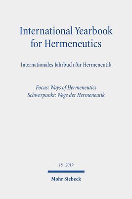 International Yearbook for Hermeneutics/Internationales Jahrbuch fr Hermeneutik 1