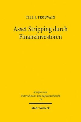 bokomslag Asset Stripping durch Finanzinvestoren