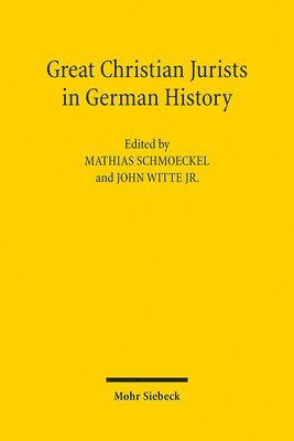 bokomslag Great Christian Jurists in German History