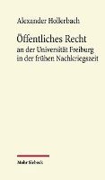 bokomslag ffentliches Recht an der Universitt Freiburg in der frhen Nachkriegszeit