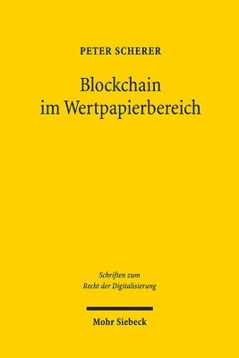 bokomslag Blockchain im Wertpapierbereich