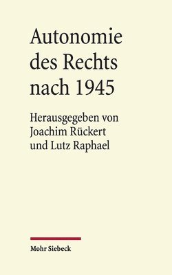 bokomslag Autonomie des Rechts nach 1945